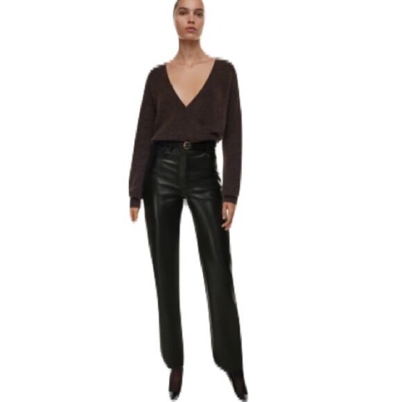 Wilfred Pants - Wilfred Free 8 Black Leather Skinny Pants
